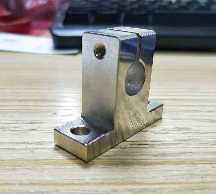 不锈钢光轴支架导杆立式支撑座光轴紧固直线轴承固定支座/支架SK