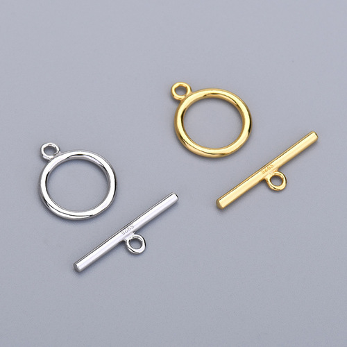 s925 sterling silver OT buckle DIY bracelet buckle head pearl necklace buckle connection accessories handmade finishing materials