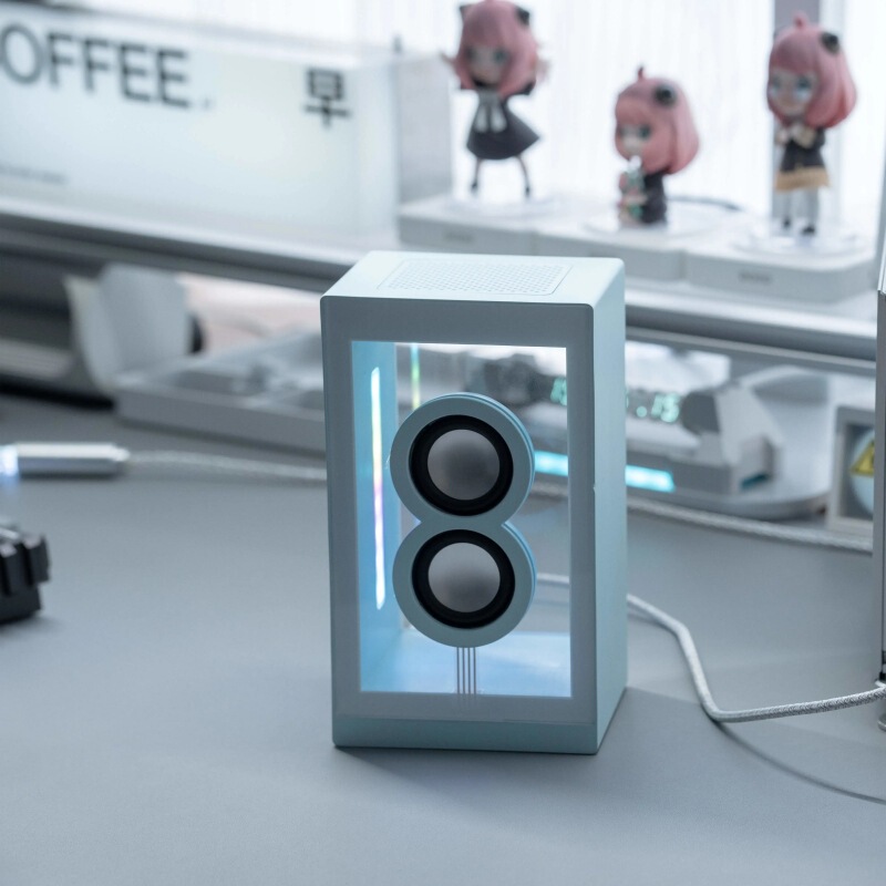 New Product Wireless Bluetooth Phantom Light Rgb Private Model Transparent Bluetooth Speaker Long Battery Life Transparent Speaker