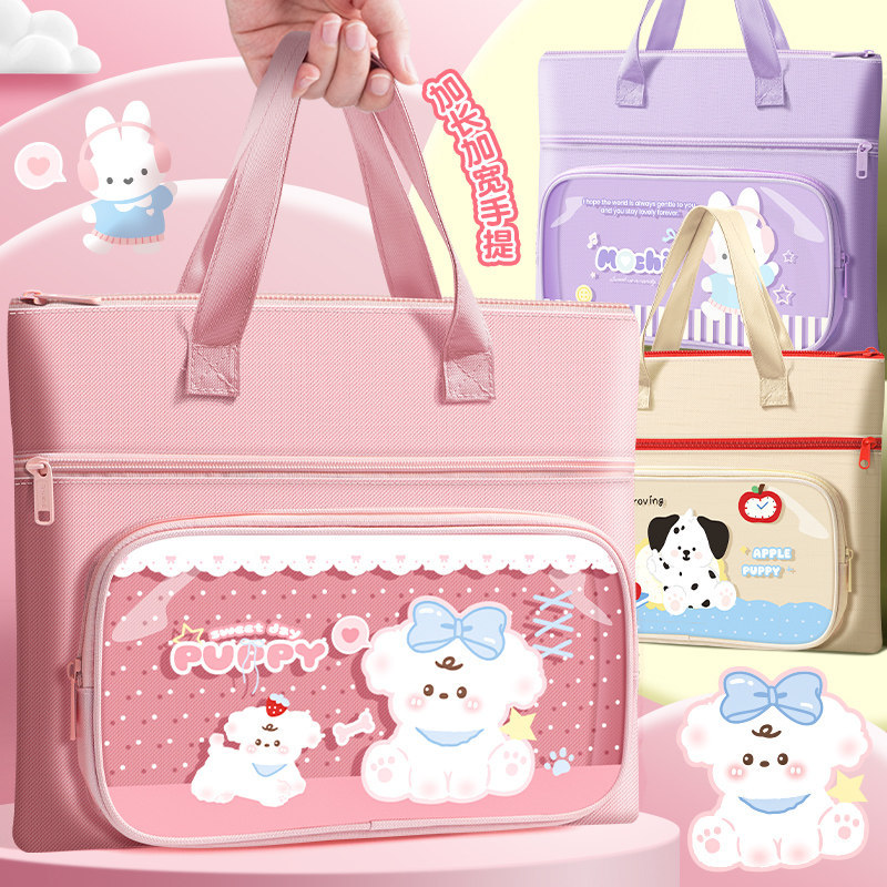 Elementary school students' tote bags/book bags; middle school boys' and girls' homework/document bags, tutoring bags, supplementary class bags.