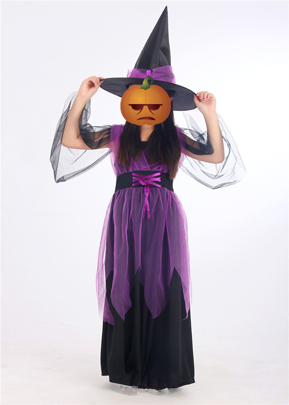 国境を越えた欧米2020ハロウィーン服装児童コスプレ児童魔女役が舞台演技服を演じる|undefined