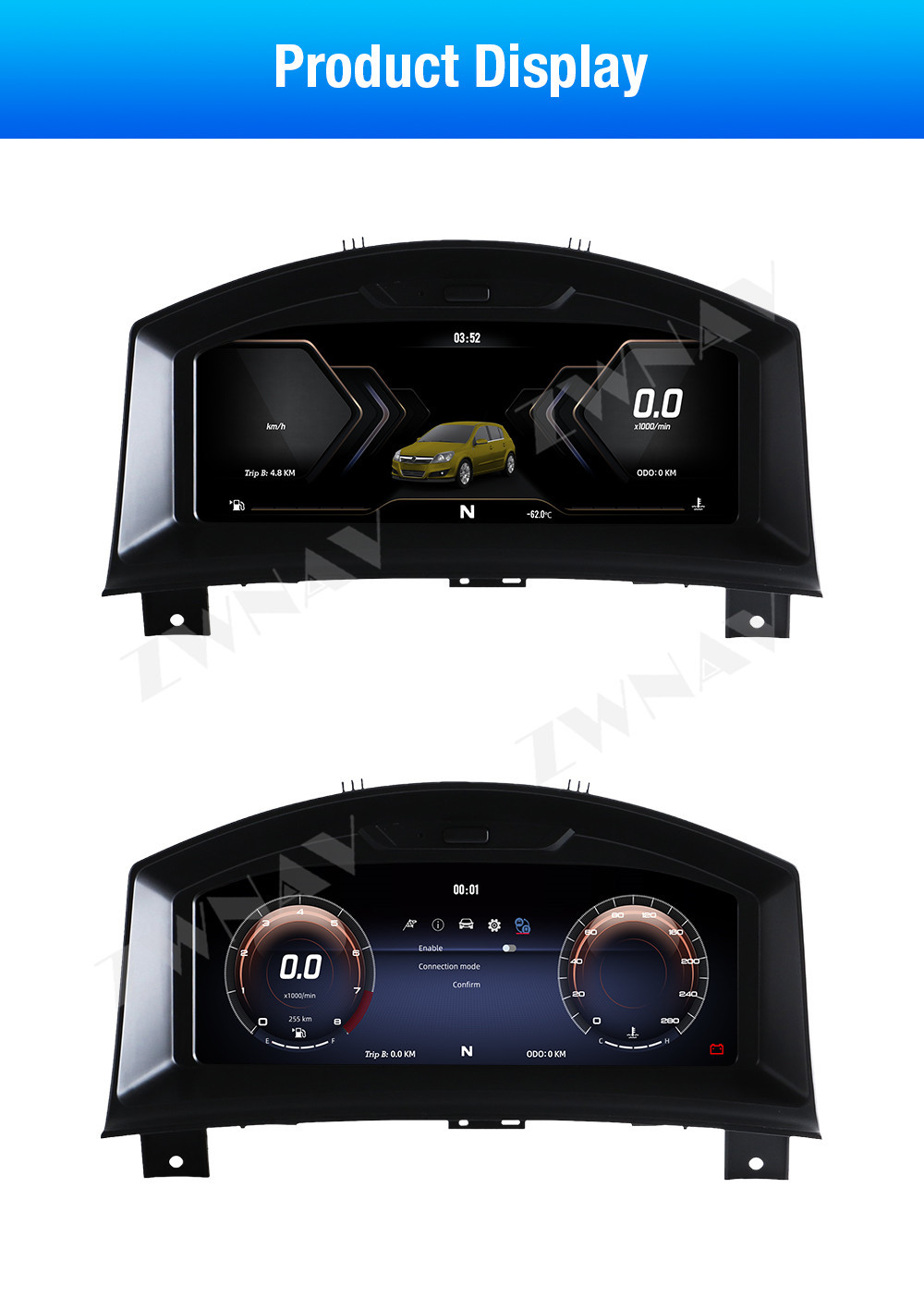Applicable to 2004-2014 Opel upgraded full LCD dashboard 10.25inch Multiple UI car odometer