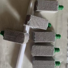 6ヘッドの拡張版ハンドヘルドガラスパウダートイレブラシハンドル吊り下げ軽石ブラシシンクトイレ掃除ブラシ