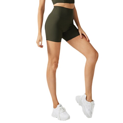 Women's Western Style 3-in-1 Yoga Shorts with Waist-Strengthening, Slimming, High-Elasticity Outerwear Running Fitness Shorts without Rolling Edges