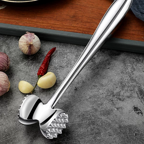 Dao Qi 304 Stainless Steel Loose Meat Hammer Double-sided Thickened Meat Hammer Steak Pork Broken Tenderness Kitchen Knock Meat Hammer