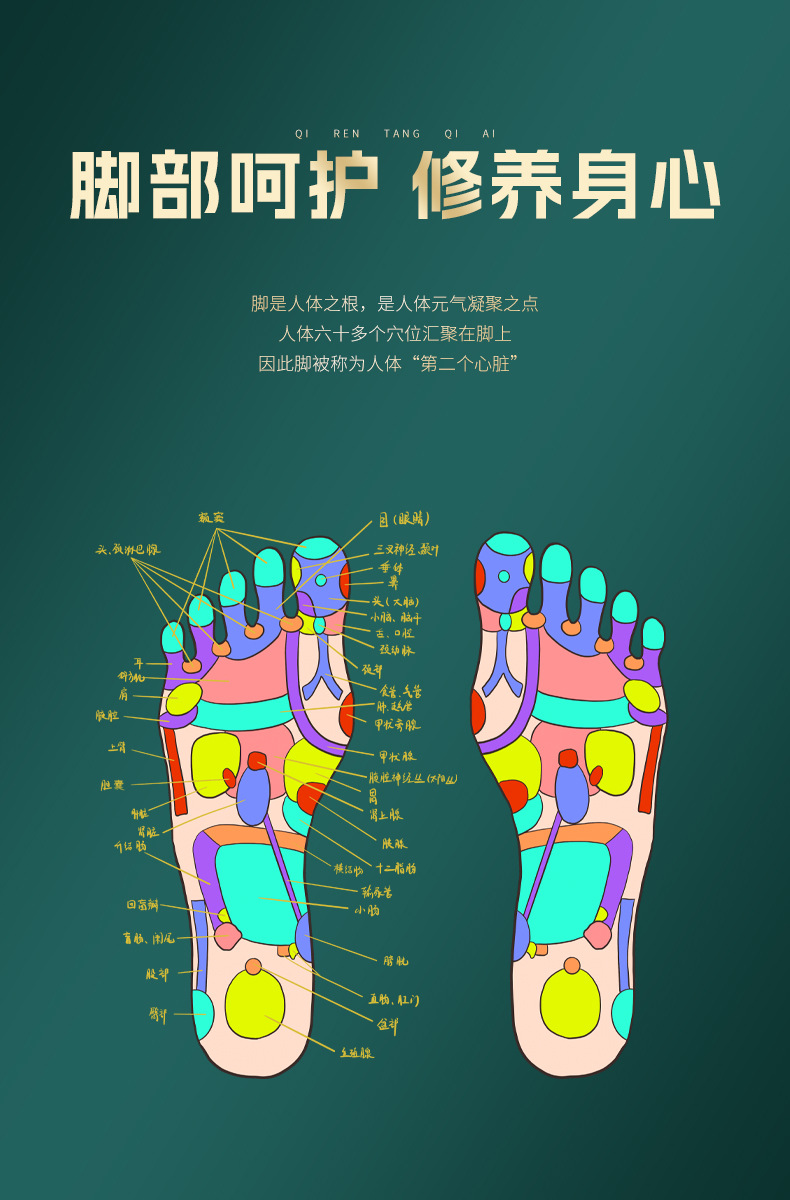 Qichun Mugwort Foot Soak and Steam Pack Herbal Foot Bath Sachets for Traditional Warmth Care in use