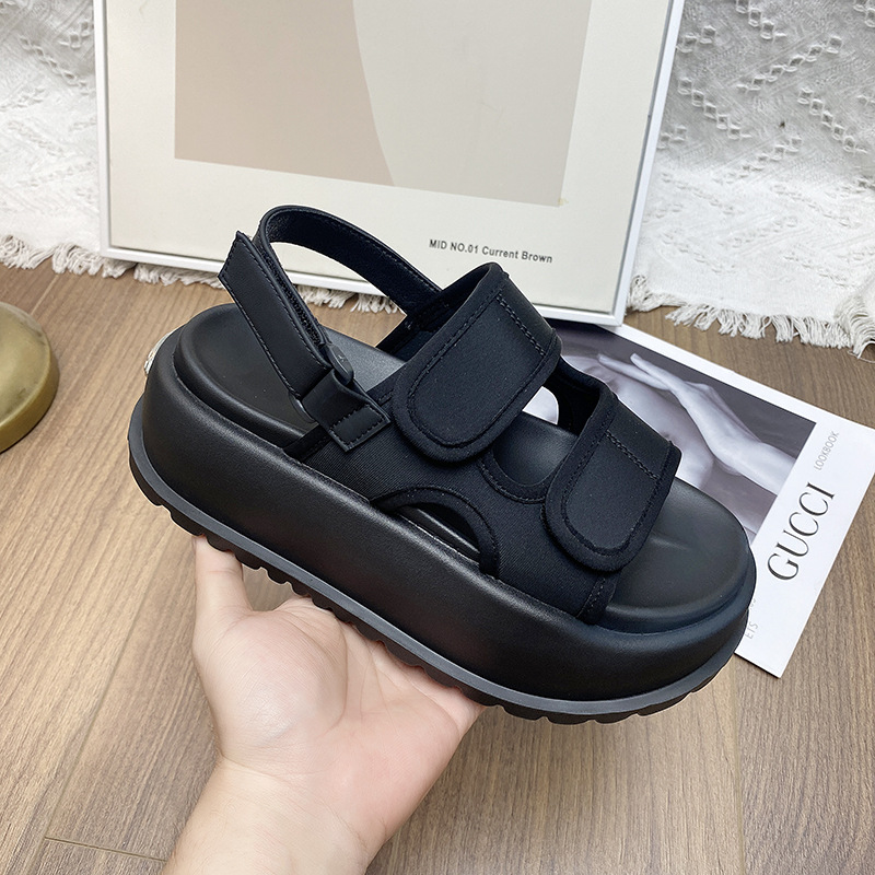 Beach fashionable sandals with a strap