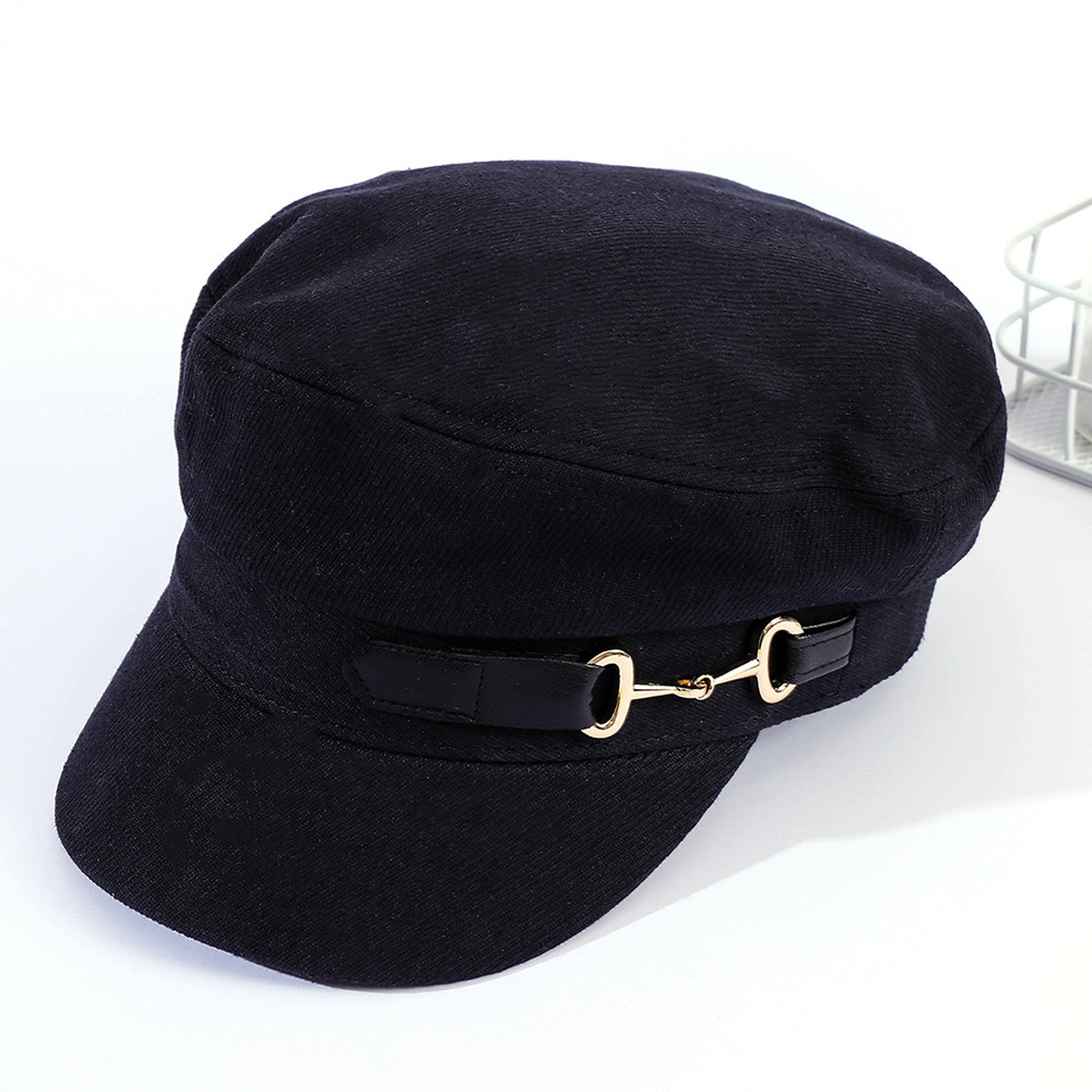 La primavera y el otoño de tapa plana enarboló el sombrero del pintor de las mujeres de moda casual del todo-fósforo japonés newsboy sombrero