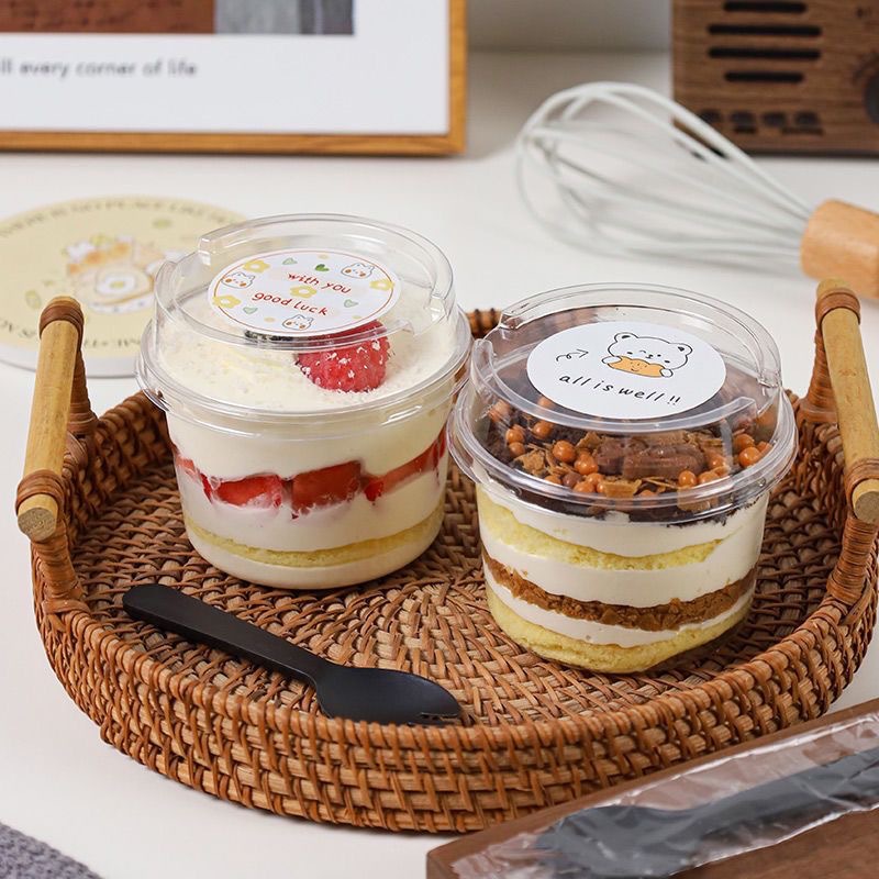 Mousse Pudding Cup Round Ice Cream Ice Cream Yogurt Cup Double-Skin…