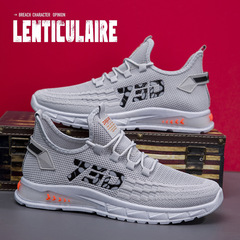 外貿批發新款大碼男鞋2024春夏季飛織男士運動鞋時尚休閒學生鞋男