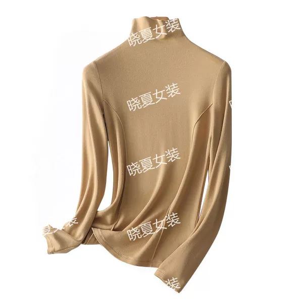 Khaki turtleneck
