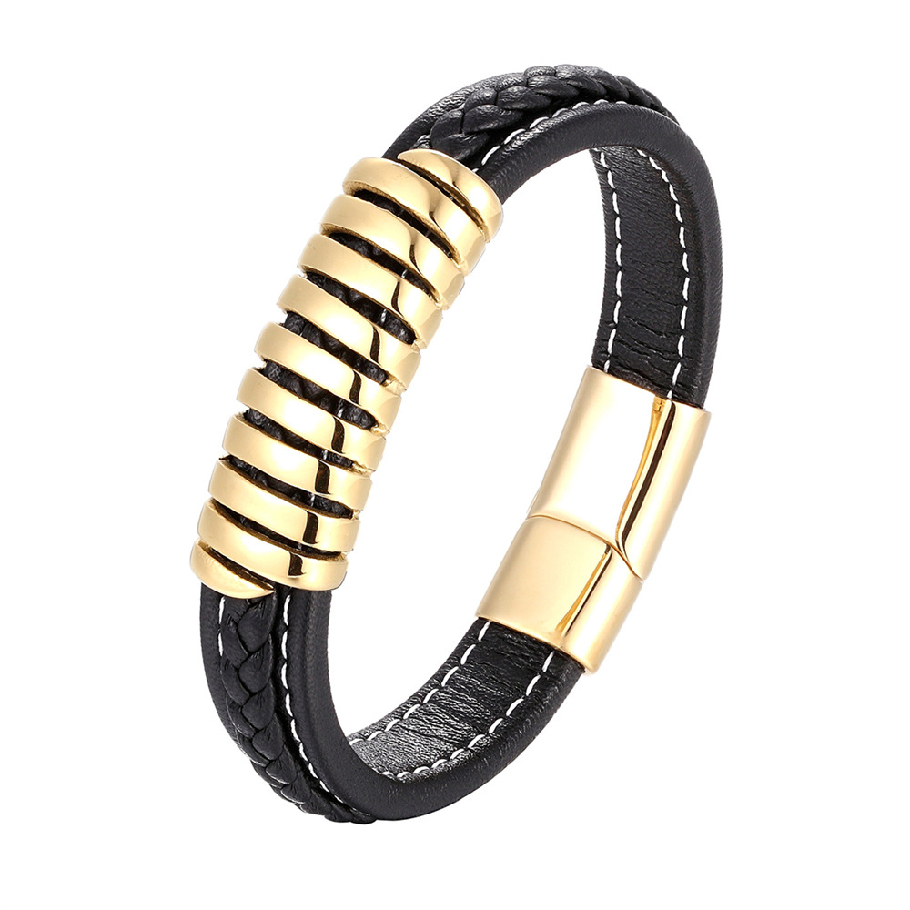 men's woven trend universal women's bracelet stainless steel