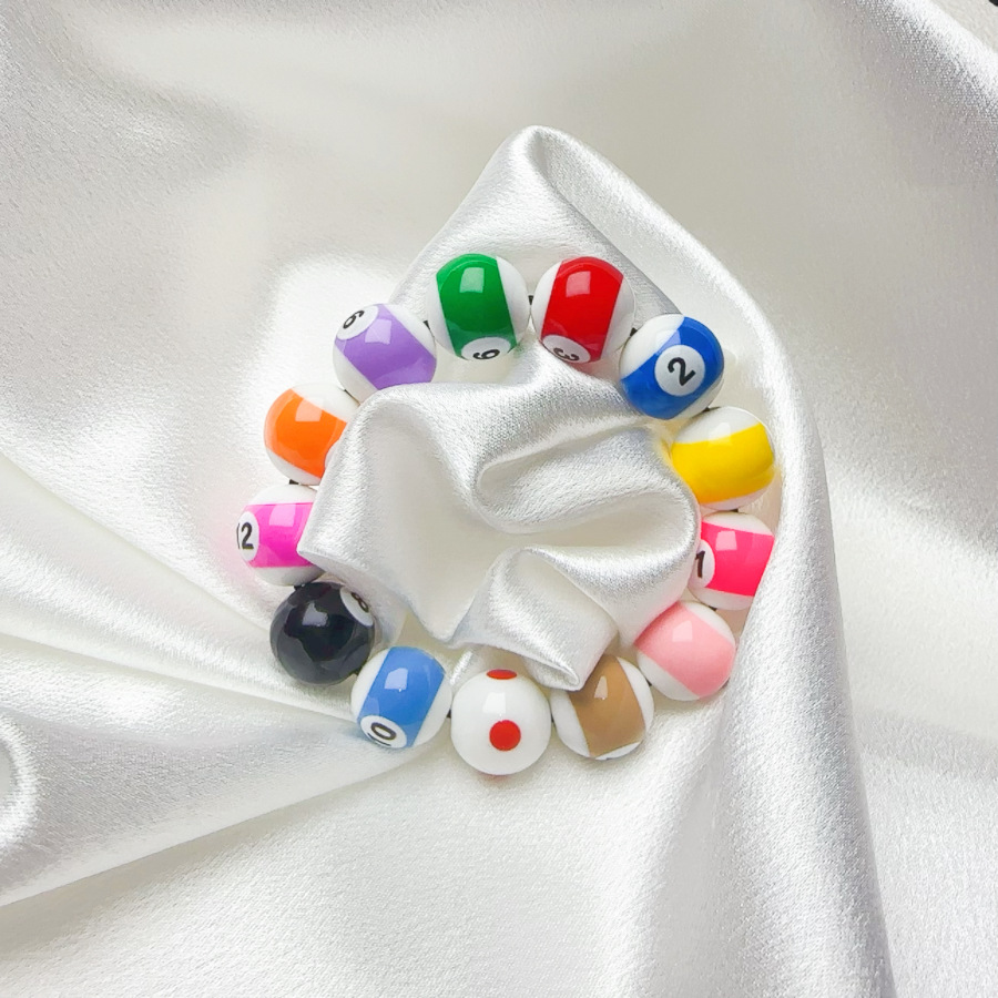 Pulsera de billar 8 negros accesorios para parejas accesorios de estudiantes de acrílico creativos