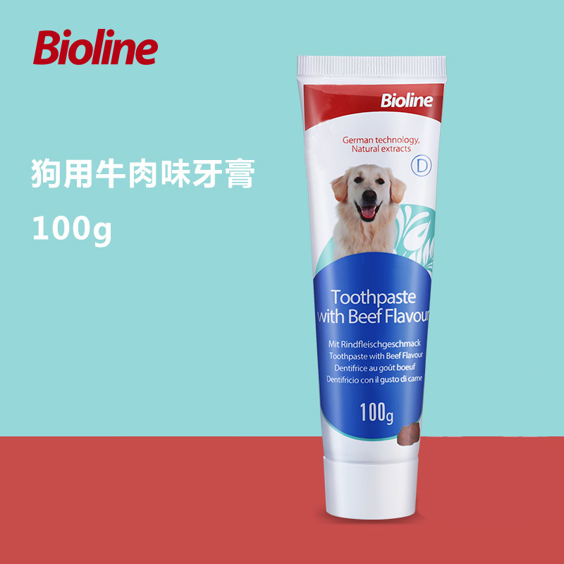Alemania bioline cepillo de dientes para perros juego de pasta de dientes pasta de dientes para mascotas pasta de dientes para perros cepillo para perros pasta de dientes para perros para eliminar el mal aliento