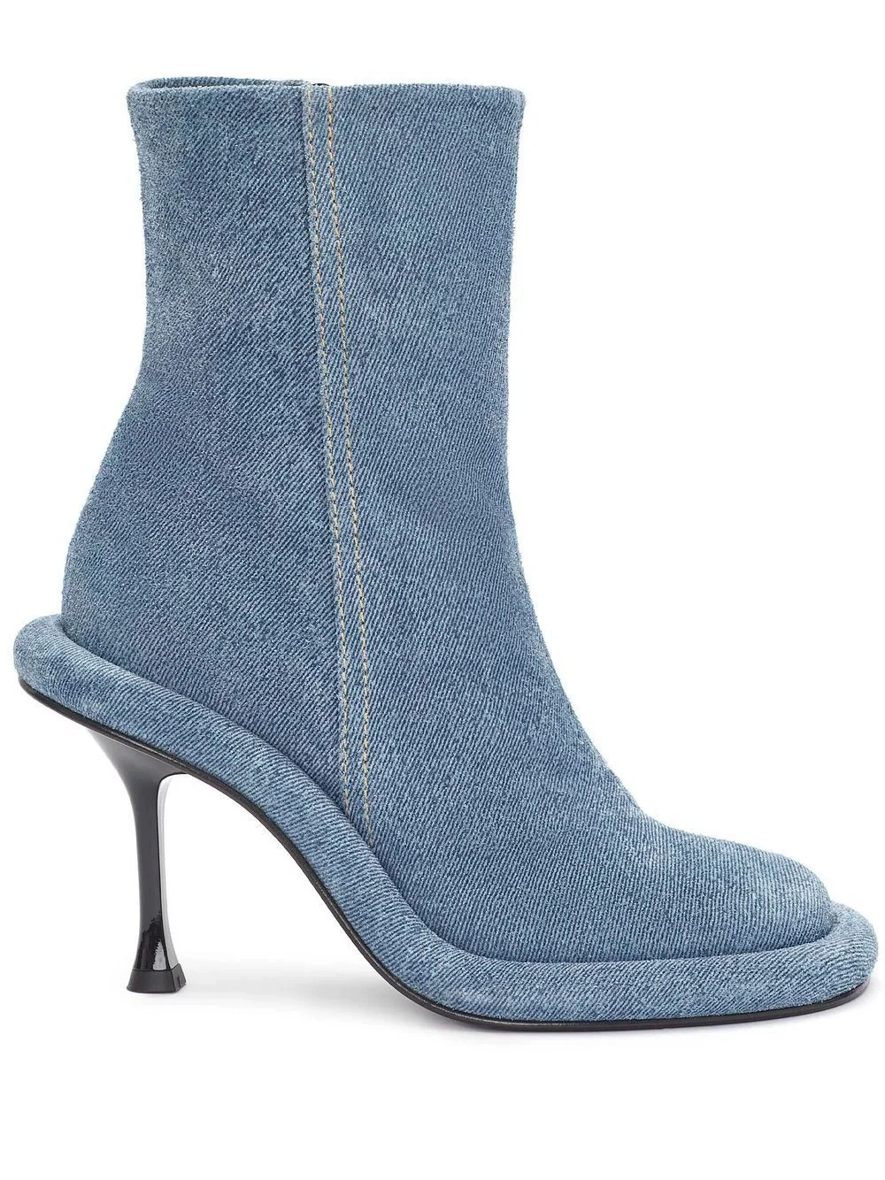 Европейская и американская внешняя торговля, осенне-зимние новые ковбойские сапоги на высоком каблуке и толстой подошве, женские сапоги с круглым носком, внешняя торговля, женская обувь больших размеров с короткой боковой молнией