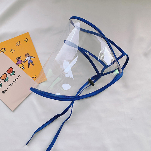 Children's anti-droplet mask summer boys and girls baby isolation face covering dust hood removable children's protective hat