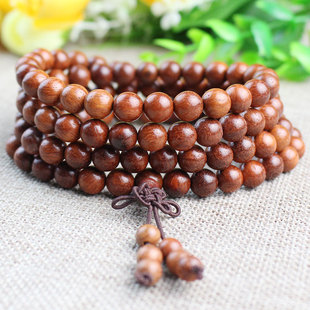Shouwufang wholesale Myanmar rosewood bracelet 108 beads beads big fruit rosewood rosewood yellow rosewood jewelry