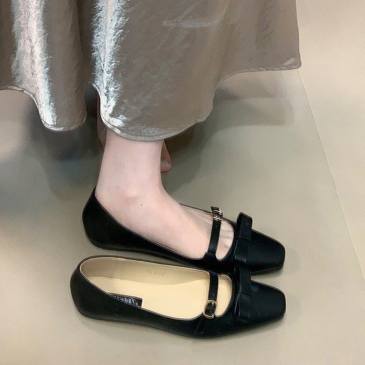 Zapatos mary jane mujer plata elegantes estilo francés_voghion.com