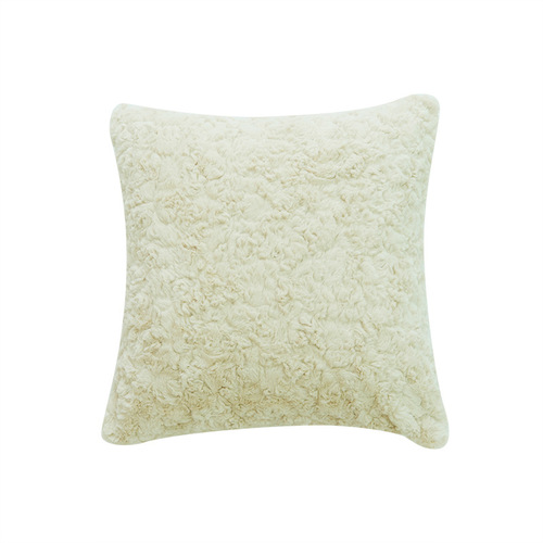 Xuai thickened plush brushed flower sleeping pillowcase living room back pillowcase simple core-free pillowcase