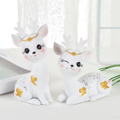 High-End Goddess Dashboard Cloud | Car ornaments - auspicious-cloud-deer