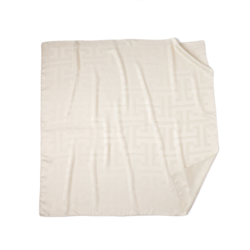 Retro-Seidenschal für Damen, quadratisch, vielseitig, Sommer, klein, bedruckt, Sonnenschutz, dekorativ_voghion.com