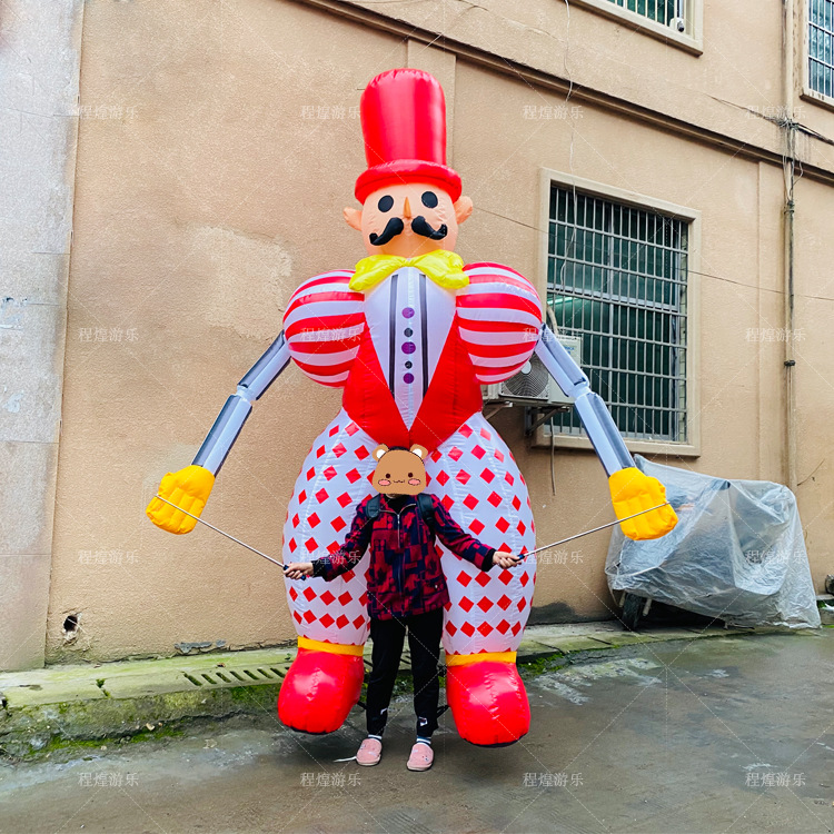 Modelo Inflable de Payaso Caminante Inflable con Aire para Eventos y Aperturas Comerciales