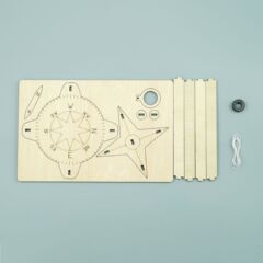 Creative Technology Small DIY Compass Model Science Experiment Material Pack for Primary School Students, Brain-Teasing Educational Toy