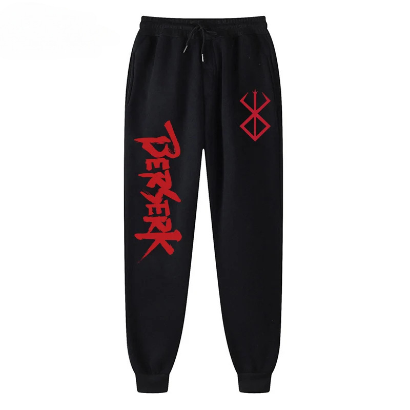 Foreign Trade Anime Crazy Printed Sweatpants Men's Sports Jogging Pants Spring and Autum Casual Flap Pocket Pants Tethered Pants in Stock