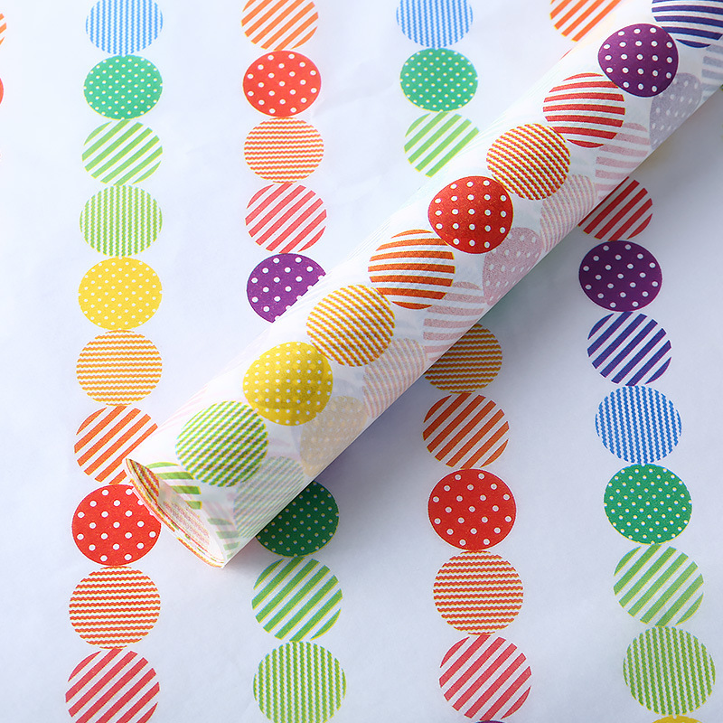 Patrón geométrico transfronterizo Papel de regalo de cumpleaños del día de los niños Papel de regalo diy Papel de regalo Libro en stock al por mayor