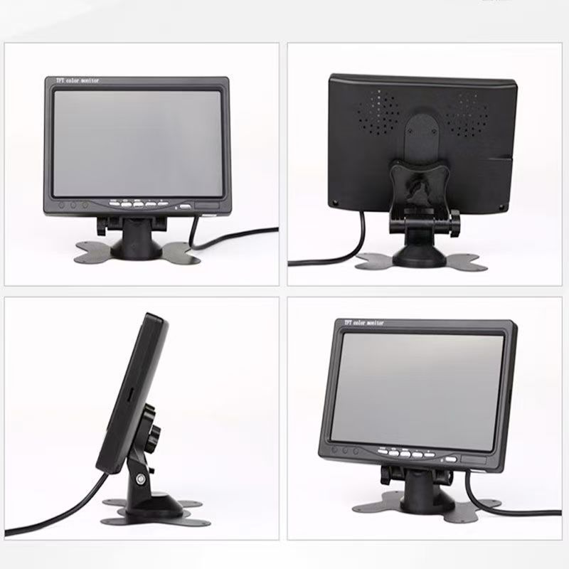 Reversing Camera Display 7inch Hd Large Truck Agricultural Harvester 24V Lcd Screen Monitoring Vehicle Tv