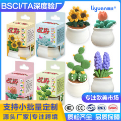 超軽量粘土多肉植物植木鉢 diy ツール子供の色粘土粘土手作り粘土おもちゃセット卸売