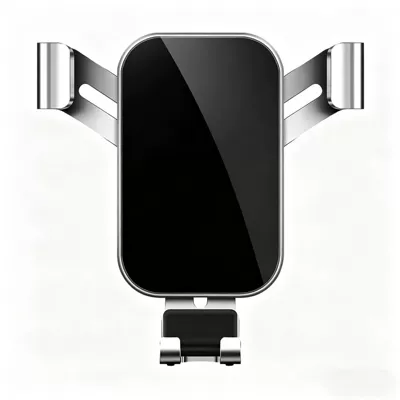 Popular Luxury Car Air Vent Car phone holder - aurora-silver-single-bracket-square-metal-arm