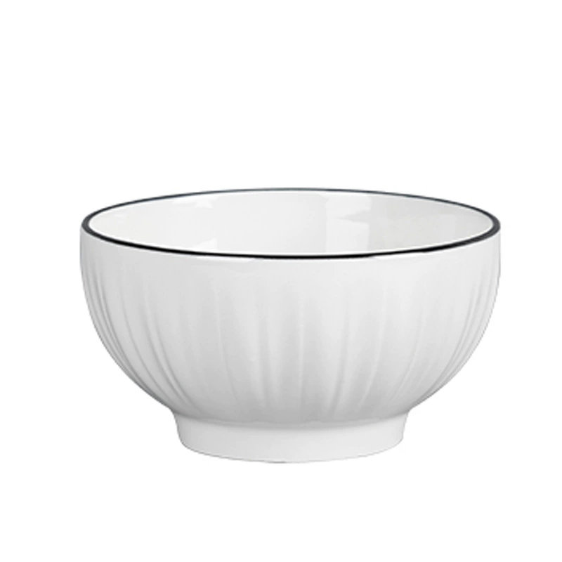 Ceramic Tableware Set, Step-by-Step Lotus Pattern, Multi-Size Bowls & Plates (4.5–8 inch)