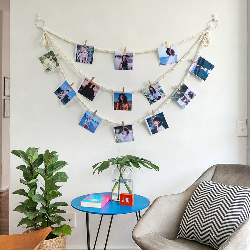 Bohemian Wall Decoration Pendant Handmade Woven Tapestry Room Background Wall Hanging Photo Display Tassel Pendant