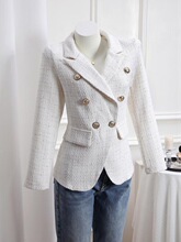 P 52377 Women's Tweed Blazer Ůʿ�ֻ������b �W���羳���R�d��