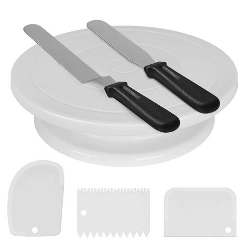 Amazon 6-piece cake turntable set, non-slip turntable, cream scraper spatula, frosting tool set