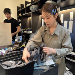 韩国chic2025早秋新款韩系百搭小众时尚个性设计假两件衬衫女上衣