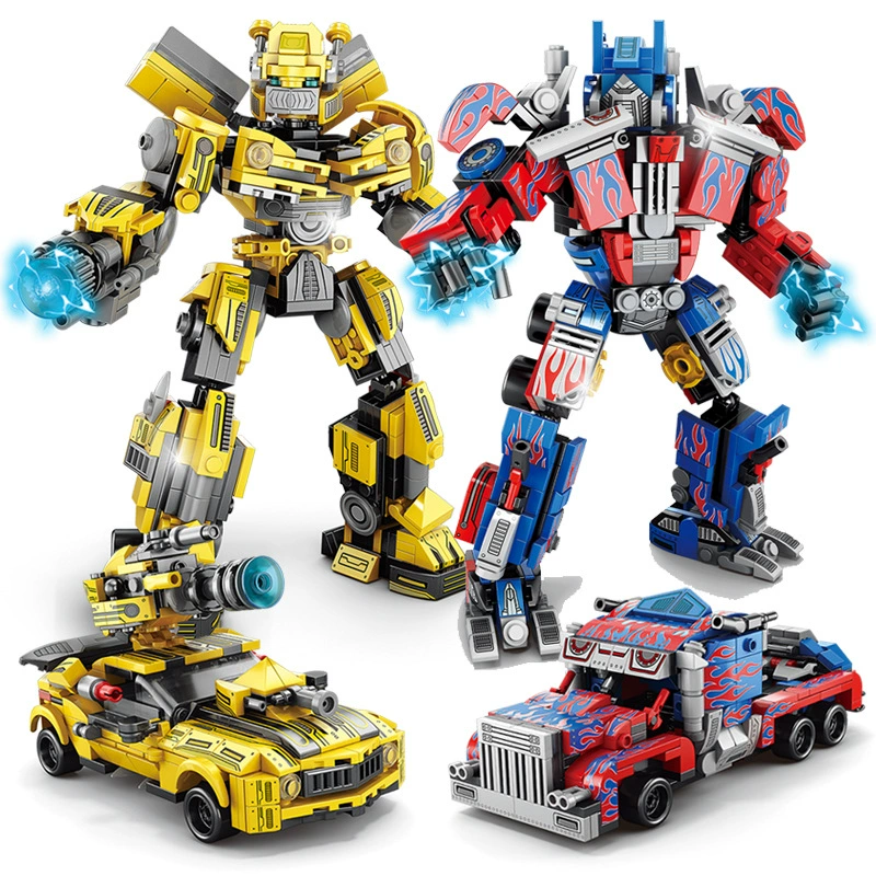 Детский трансформирующийся робот-механический робот, развивающая игрушка для мальчиков, трехмерная головоломка, строительные блоки, новый школьный подарок, 6-10 лет