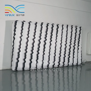 充气快闪斑马墙气模模型商业美陈互动打卡广告厂家定制道具装饰