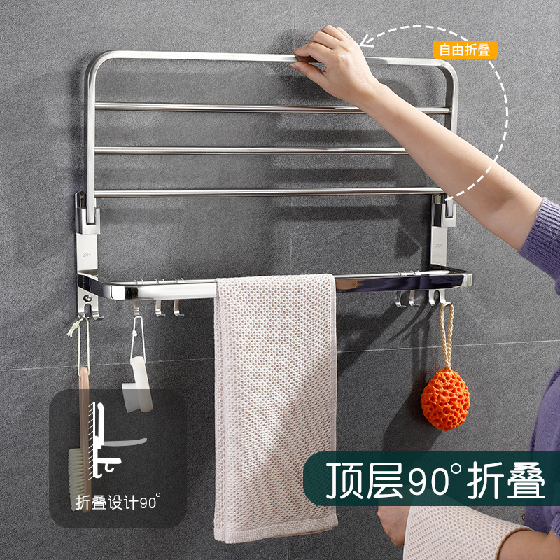厚さ304ステンレス製タオル掛け穴なしトイレタオル掛け浴室棚トイレタオル掛け|undefined