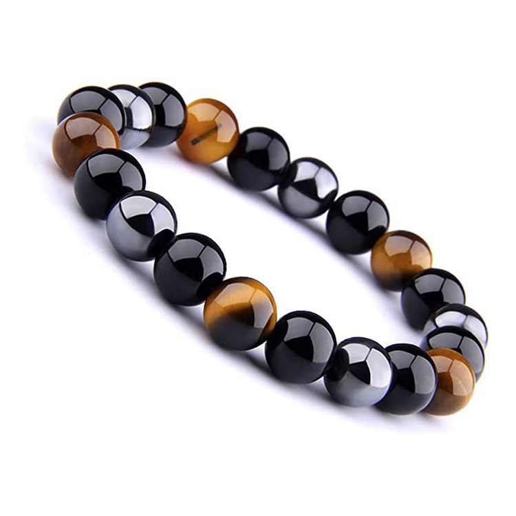 Men's Tiger Eye Magnet Bracelet Natural Stone 8mm Agate Bracelet Elastic Cord Single Circle Tiger Eye Stone Beaded Bracelet Men's Tiger Eye Magnet Bracelet Natural Stone 8mm Agate Bracelet Elastic Cord Single Circle Tiger Eye Stone Beaded Bracelet