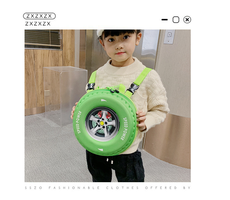 2022 Spring New stylish and high-quality tire bag, Korean style simple and fashionable casual handbag, crossbody children's schoolbag undefined