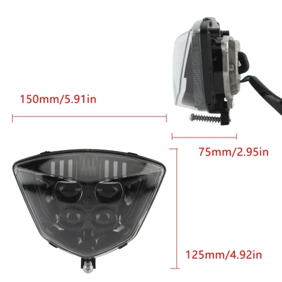 Motorcycle headlights, headlights 300 250F 350F Ex300