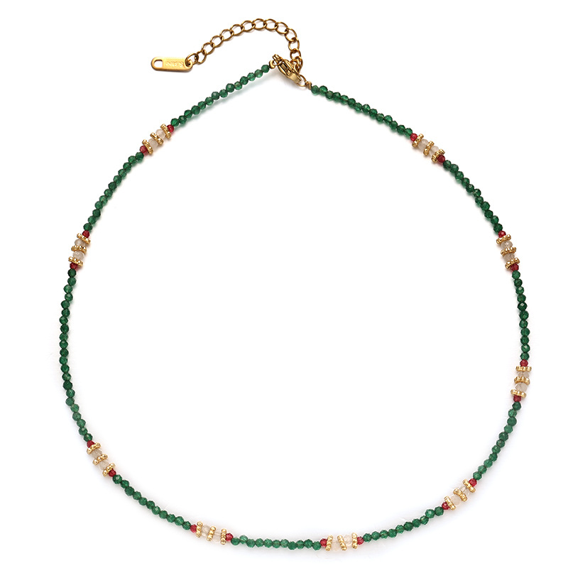 Europa y América estilo retro de alta calidad collar de cuentas de conchas exquisitas colgante de piedra superpuesto nuevo estilo