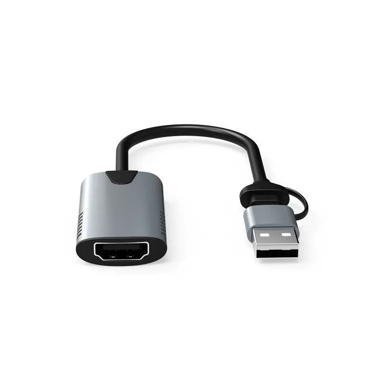 Карта захвата HDMI на USB с двумя разъёмами, алюминиевый корпус, для игрового стрима, Type-C HD видеосборщик 4K