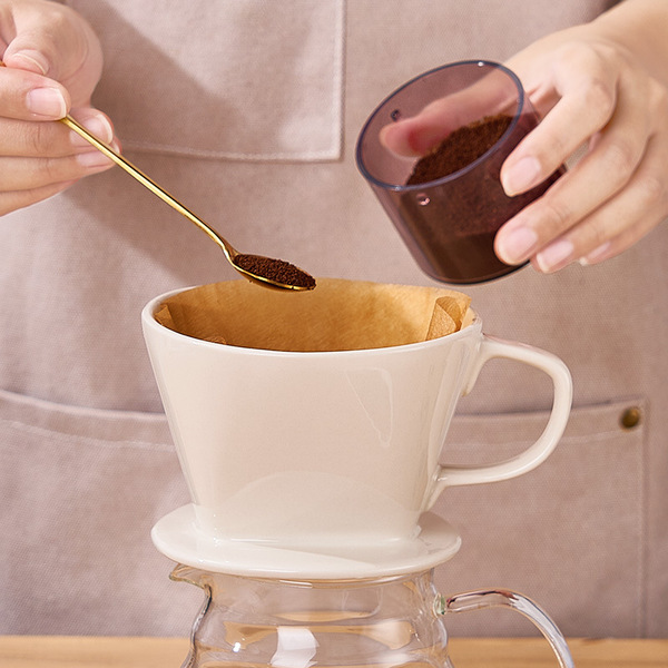 Ceramic 102 fan -shaped coffee filter cup office hand coffee filter…