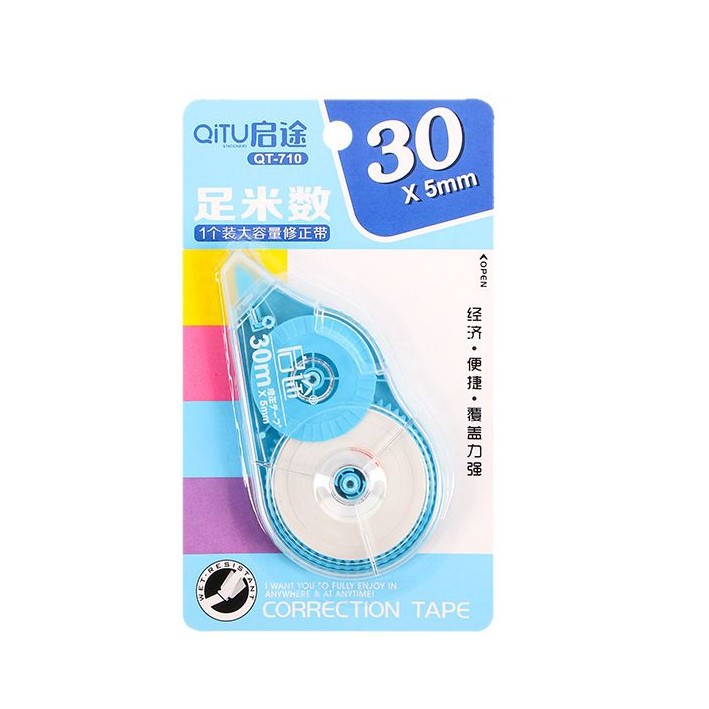 Cinta de corrección clásica de oficina de gran capacidad 30 m cinta de corrección junior y senior estudiante de secundaria cinta de corrección papelería creativa al por mayor