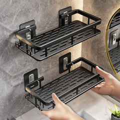 Manufacturer bathroom rack wall-mounted suction cup space aluminum punch-free triangle corner bath shower room toilet
