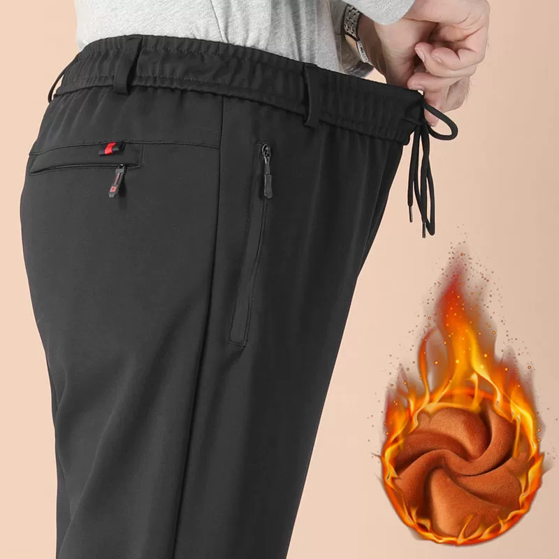 Summer spring trousers, for middle age, elastic waist, for middle-aged man