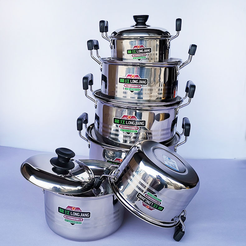 Kitchen silver color American high pot n...